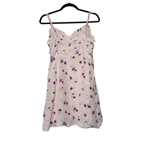 ASTR The Label Ryder Floral Minidress Pink A-Line Size Large Flowers Purple - Picture 2 of 14